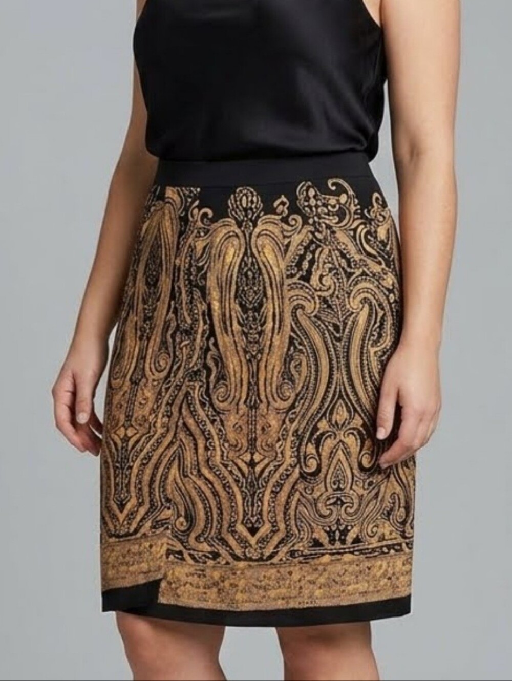 100% Silk Pencil Skirt